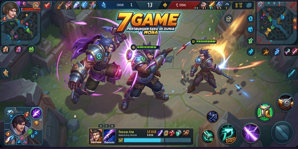 Tampilan gameplay seru dan dinamis di 7GAME.