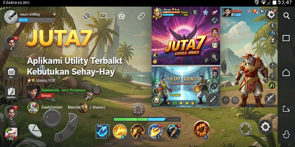 Tampilan antarmuka utama JUTA7 dengan fitur Utility yang lengkap.