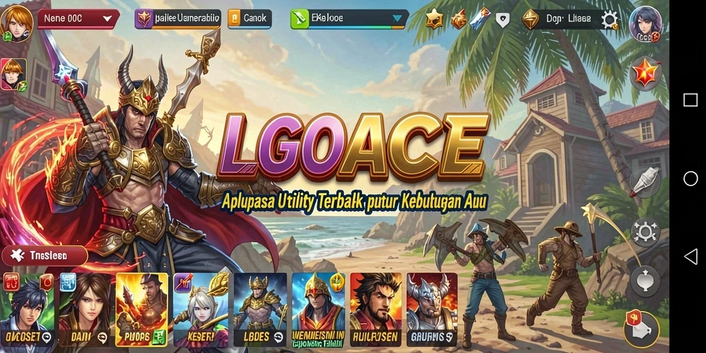 Screenshot LGOACE menampilkan antarmuka aplikasi Utility yang intuitif.