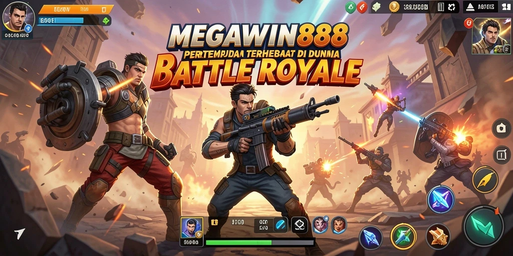 Gameplay seru dan menantang di MEGAWIN888 dengan aksi Battle Royale.