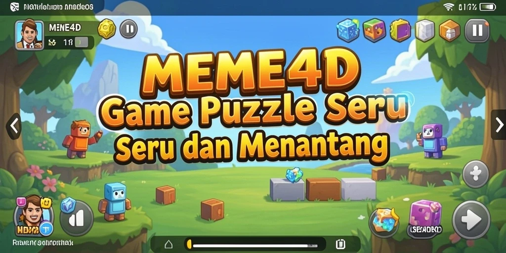 Tampilan gameplay MEME4D yang menawan dan penuh tantangan.