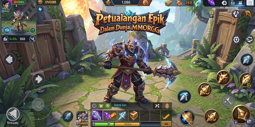 Tampilan gameplay OVO88 yang memukau dan menegangkan dalam dunia MMORPG.
