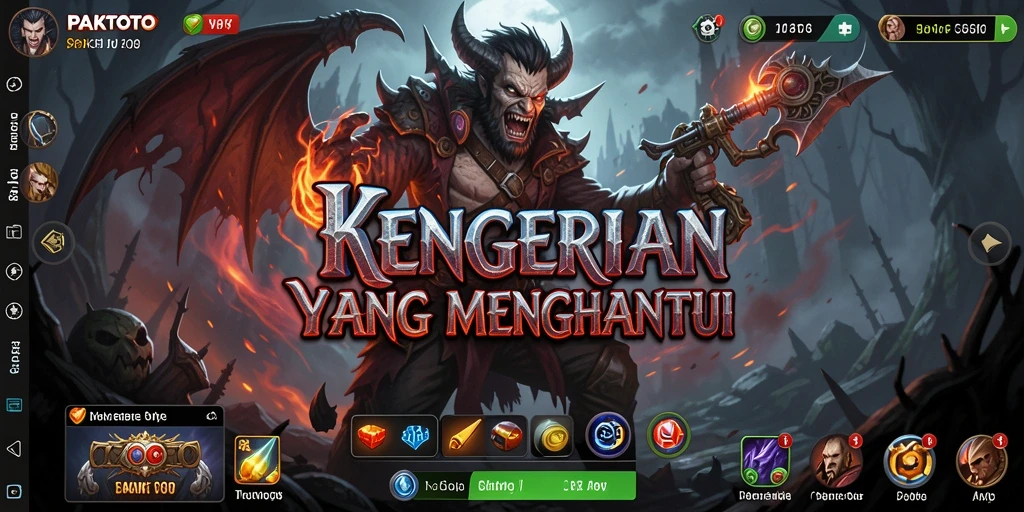 Tangkapan layar gameplay PAKTOTO yang menyeramkan dan menegangkan.