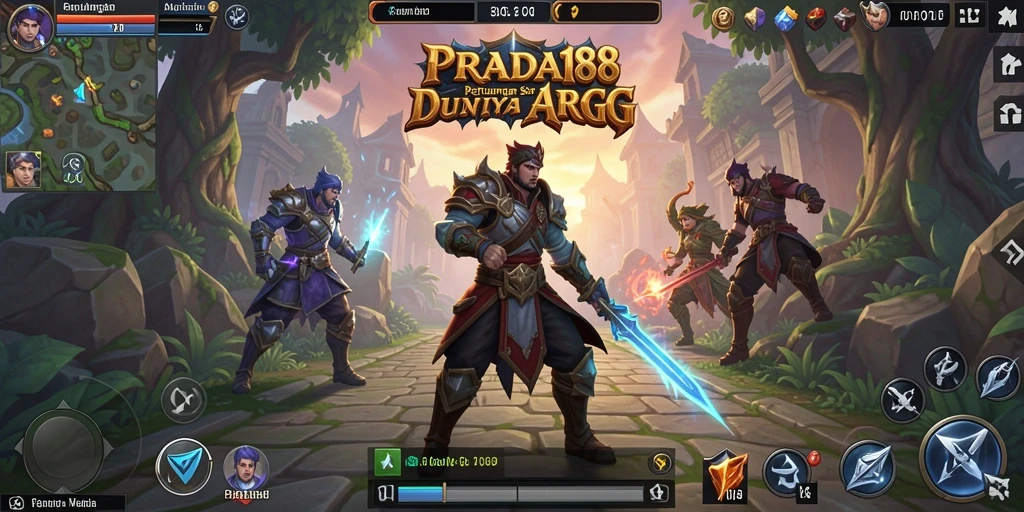 Tampilan gameplay epik dari PRADA188 di dunia ARPG.