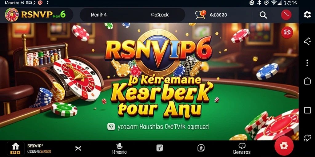 Screenshot RSNVIP6 menampilkan gameplay kasino yang mendebarkan.