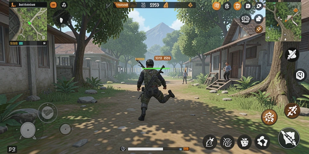 Screenshot gameplay S9S9 menampilkan aktivitas simulasi yang menarik.
