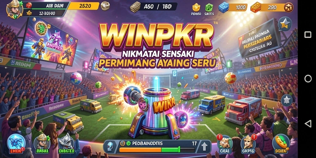 Tampilan gameplay seru dan penuh aksi dari WINPKR.